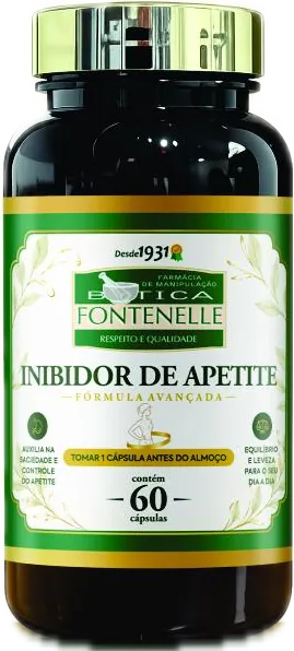 Frasco de Inibidor de apetite