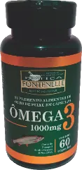 Frasco de Ômega 3 1000 mg